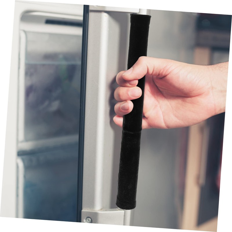 Hohopeti Appliance Handle Covers 1 Pair Velvet Refrigerator Door Handle