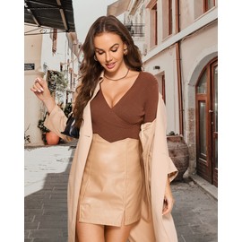 DOBREVA Women's Push Up T-Shirt Bra Underwire Padded Bras Plunge Full Coverage Black (Band Size is Small. Order 1 Band Size up.) 36D