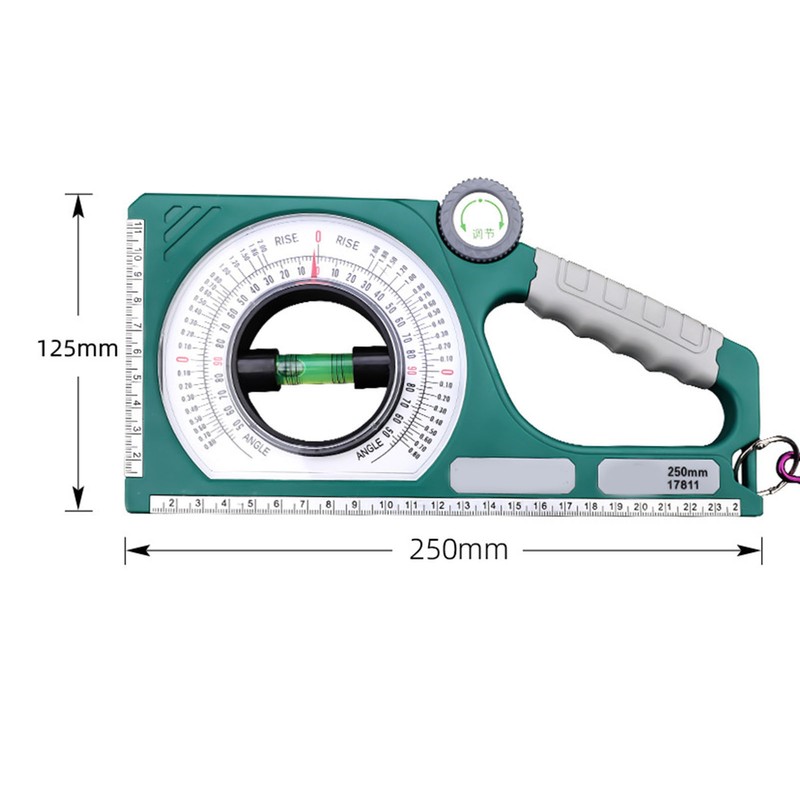 Inclinometer Multifunctional Bubble Level Angle Meter Clear Scale High Strength