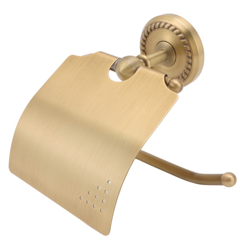 Wall Mounted Toilet Tissue Hanger Antique Twist Pattern Paper Towel