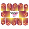 Whats Up Nails P031 Holly Frenzy Water Decals Sliders for