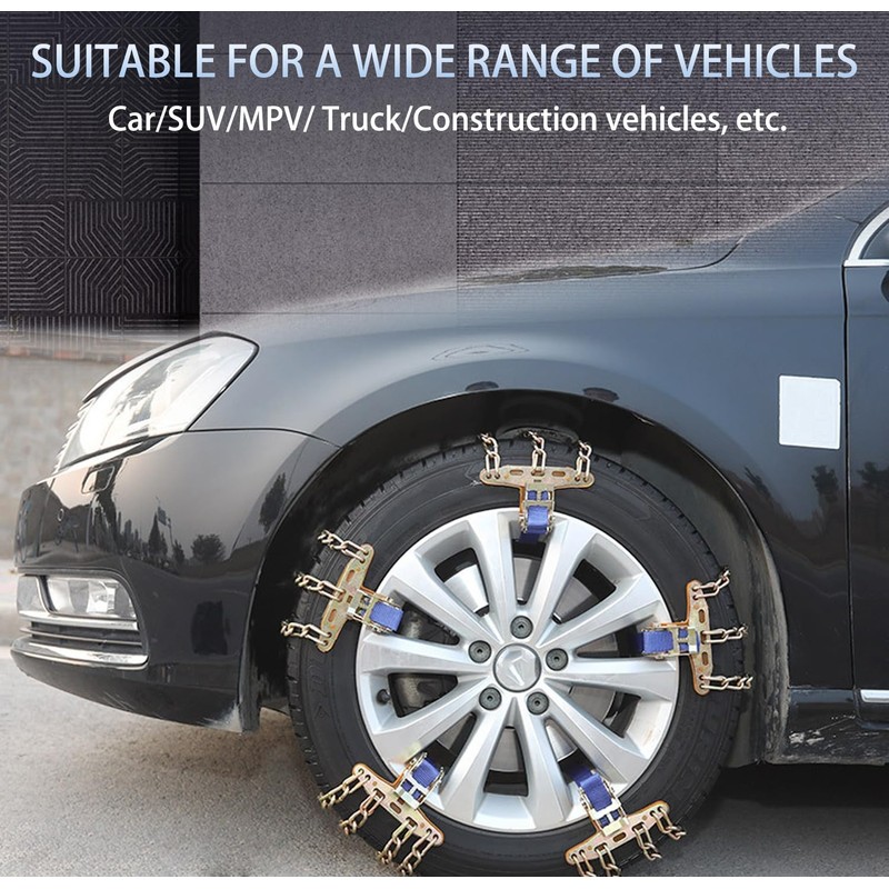 Snow Tire Chains, Universal Car Emergency Anti Slip Snow tire