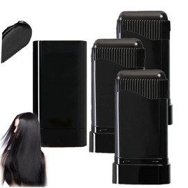 3Pcs Temporaryhair Hair Dye Comb, Hair Color Stick, Waterproof and Sweat-Proof Hair Dye Combs, 2-In-1 Touch-Up Hair Color Combs, Portable Hair Colouring Comb for Women & Men Gray Hair Coverage (Natural Black*3)