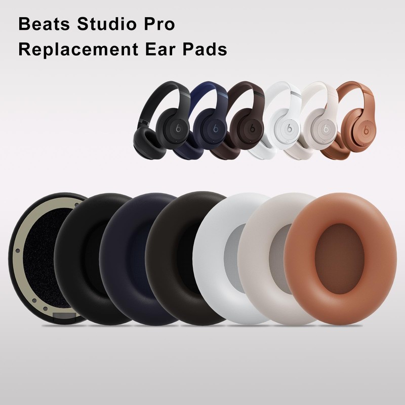 DR·AMIU Replacement Ear Pads for Beats Studio Pro, Black