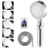 Head Shower Head with 5 Functions Pressure Increasing Jet Hand