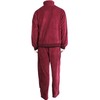 Sweatsedo Mens Velour Tracksuit (Large, Burgundy)