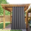 NICETOWN 2 Panels Outdoor Curtains for Patio Waterproof & Windproof,