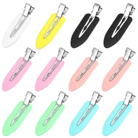 Hair Pins, No Marks, Bangs Clips, 12 Pieces, Random Color, Hair Accessories, Hair Clips, No Marks, Cute, Stylish, Fixed Bangs, Hair Clips, Hair Ornaments, School Entrance Ceremonies, Weddings, Graduations, Parties, Women's