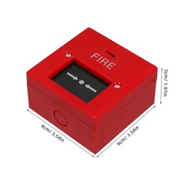 Zerodeko Wired Emergency Alarm Button Glass Break Safety Device for Fire Exit Release Robust and User Friendly for Hotels and Schools