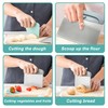2-in-1 Stainless Steel Bench Scraper and Dough Cutter, Multipurpose Tool