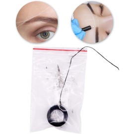 ZJchao Afeitado de Cejas, Cadena de mapeo de Cejas, Hilo de mapeo pre entintado Microblading Brow Marker Herramienta de mapeo de Cejas Hilo de mapeo Profesional de Cejas, mapeo de línea