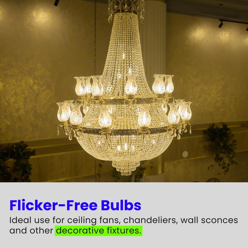 Feit Electric CTF40/10KLED/3 Non-Dimmable Led Bulb, 40 W, 120 Vac,