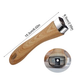 Vastsea Removable Pot Handle, Pot Handle, Pan Handle, Anti Scalding with Non-Slip, Durable, with Screws, for Cookware, Wok Pan, Saucepan (Wood Colour)