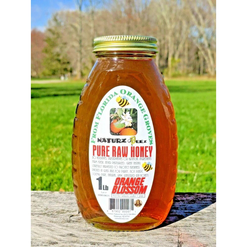 Naturz Beez RAW HONEY ORANGE BLOSSOM 2 Pack 1LB Each