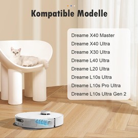 Bisenkud TriCut-B1rste f1r Dreame L10s Ultra Gen 2 / L10s Pro Ultra / L10s Ultra / L20 Ultra / X30 Ultra / L40 Ultra / X40 Master / X40 Ultra Saugroboter, Reduziert Haarverfilzungen Hauptb1rste Zubeh?r