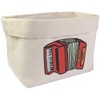 Large 'Red Accordion' Canvas Organiser/Storage Bag (OR00033214)