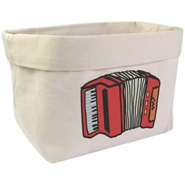 Large 'Red Accordion' Canvas Organiser/Storage Bag (OR00033214)