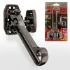 3LOCKS Bolt Tank Black Front Door Double Lock Security Latch Security Device