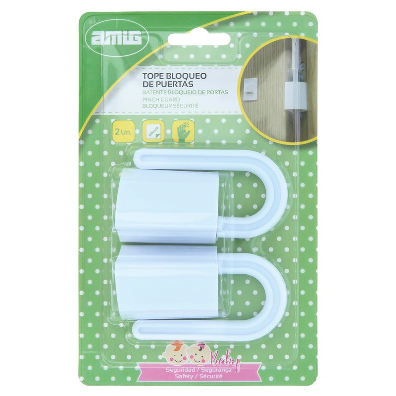 Amig - Pack of 2 Door Stops for Hinge Hanging