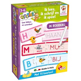 Lisciani - I read, I write and I play - learn the letters and words of the farm - educational game - for children from 3 to 6 years - carotina