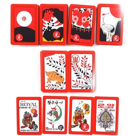 DEAD SKIN Korean Card Game Royal Go-Stop Hwatu Card Set Korean Flower Battle Go or Stop/Godori Game Traditional Card Game Hwatoo 로얄 화투