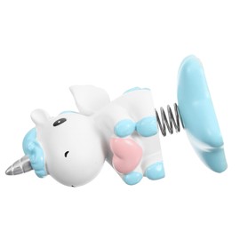 STOBAZA 2 Pcs Unicorn Shaking Head Ornament for Auto Dashboard Bedroom Decor Desk and Family