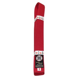 Ronin Deluxe Cotton Red Belt - Masters belt for Karate, Tae Kwon Do, Judo, Jiu-jitsu Martial Arts (6)