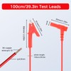 4PCS Banana Plug to Alligator Clip Lead Cable, 3.3ft /