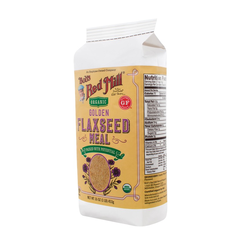Bob's Red Mill Golden Flaxseed Meal, Organic, Gluten Free, Whole