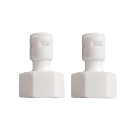 2 X Quick Union Straight Connector - 1/2 Inch to 1/4 Inch Quick Connect Tube Fittings Replacement Accessories for Water Filter