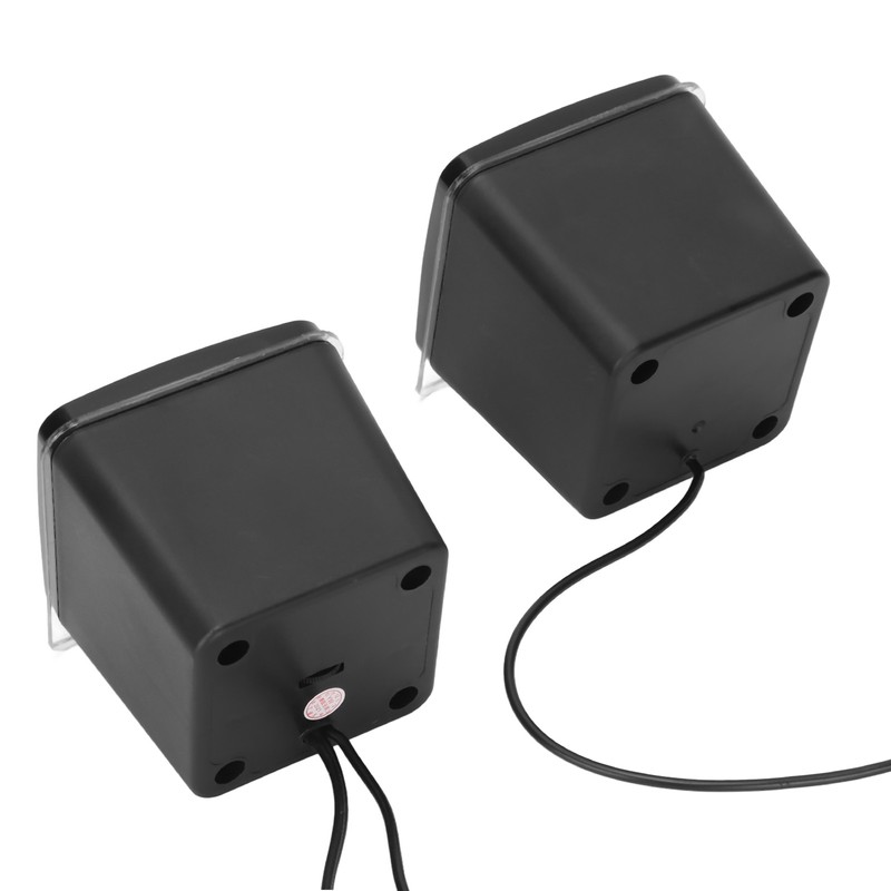 1 Pair Mini USB2.0 Speaker Computer Laptop Desktop Wired Stereo