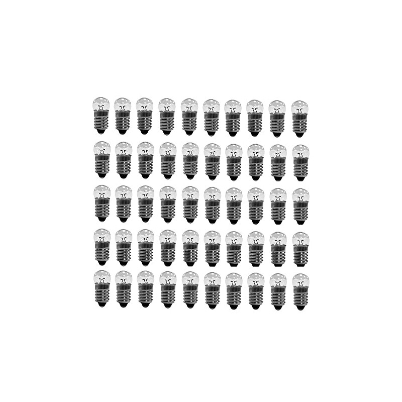 10x E10 Miniature Screw Base Light Bulbs 1.5V to 12V
