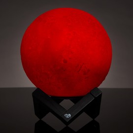 Tinc Glowing Colour Changing Novelty Moon Desk Lamp - Remote and Touch Controlled Lamp
