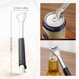 1 Pack 2 in 1 Adjustable Jar Opener for Weak Hands, Multi-Function Kitchen Gadgets, Manual Lid Gripper and Bottle Opener Tool for Home, Durable Kitchen Tools