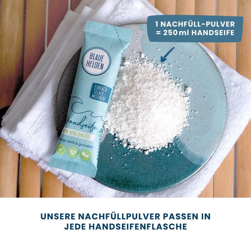 Blaue Helden Hand Soap Aloe Vera Starter Set + 4
