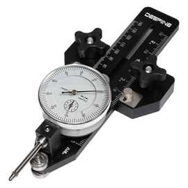 DEEFIINE Dünne Rip Jig Tischsäge Vorrichtung für wiederholte schmale dünne Streifenschnitte, Holzbearbeitungswerkzeuge, schnelle dünne Reißführung für Tischsäge, Frästisch mit Metrisches Mikrometer