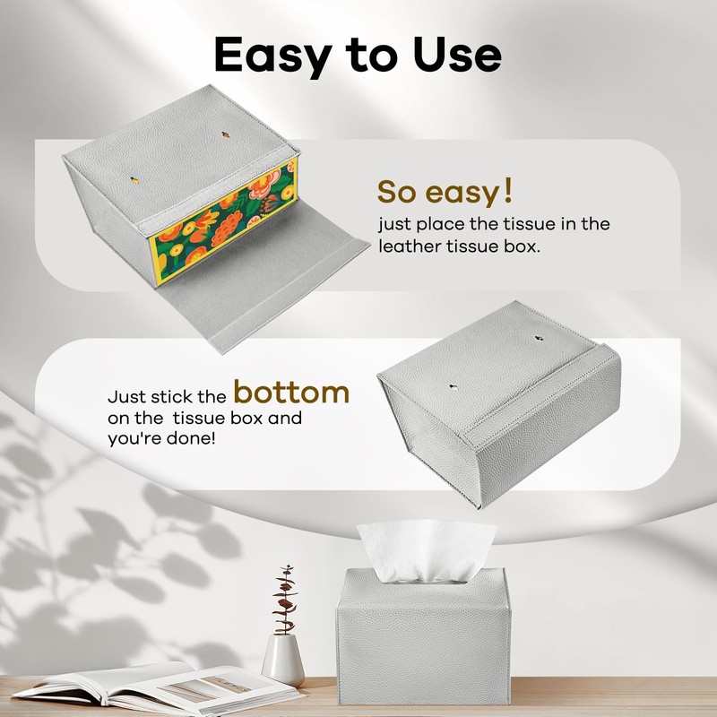 Disposable Hand Towel Box Cover Compatible with Kleenex Disposable Paper
