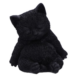 Nemesis Now Daydream 13cm, Resin, Black, Cat Figure, Black Cat Ornament, Collectable Cat Giftware, Cast in the Finest Resin, Expertly Hand-Painted