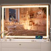 Hasipu Vanity Mirror with Lights, 37" x 26" LED Makeup