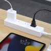 STYLED Flat Switch, Power Strip, 6.6 ft (2 m), Extension