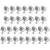 sourcing map 30pcs O Ring Alloy Round Head Rivets Studs