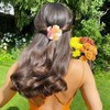 6 PCS Flower Claw Clips Hawaiian Flower Clips Strong Hold