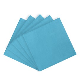 Exquisite Paquete de 50 servilletas de papel para almuerzo. Las servilletas de fiesta de 2 capas son altamente absorbentes de colores vibrantes, servilletas turquesa