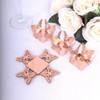 50 Pack 4" Mini Metallic Rose Gold Butterfly Cupcake Wrappers,