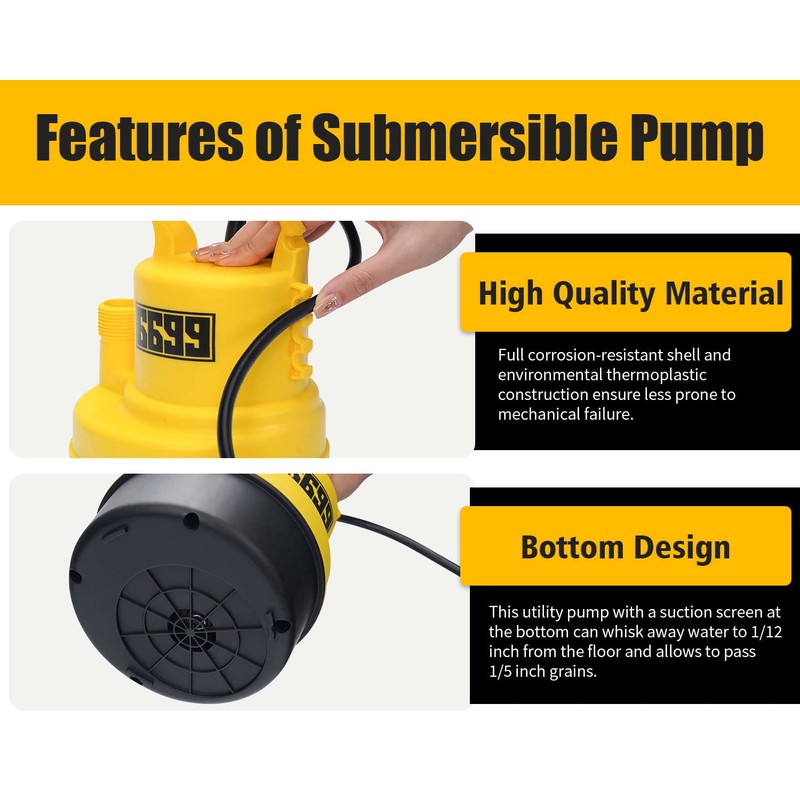 6699 Tankless Water Heater Flushing Kit Includes 1/4HP Submersible Utility