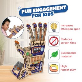 Smartivity Juguete mecánico robótico STEM de mano para niños de 8 a 14 años | Ganador del premio Parents Choice I Regalo de cumpleaños para niños | Ki