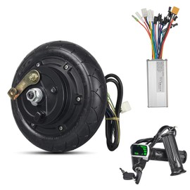 8inch Hub Motor Kit 36V 500W Brushless Hub Motor with 25A Controller Power Display Throttle, 8in Motor Wheel for DIY Electric Scooter Conversion kit (8in 36V 500W)