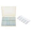100pcs Microscope Slides Rounded Edge Plants Blank Microscope Slides for