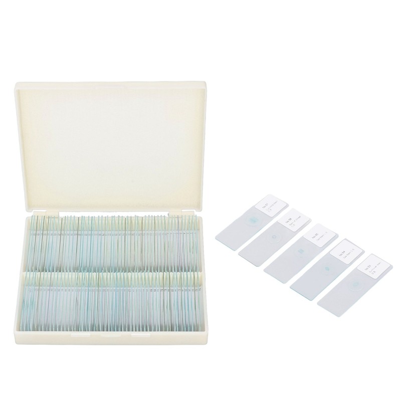 100pcs Microscope Slides Rounded Edge Plants Blank Microscope Slides for
