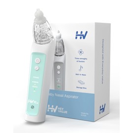 Baby Nasensauger | Nasensekretsauger für Neugeborene Kinder | Nasenreiniger für Kleinkind | Elektrischer Nasenschleim Sauger für Babys, Wiederaufladbar, Musikfunktion - Grün